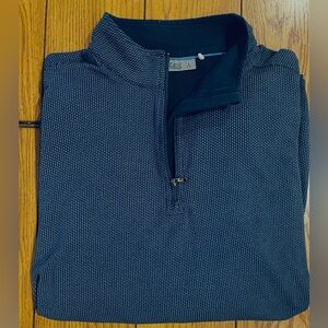 TASC Performance men’s quarter zip, size large, navy pattern